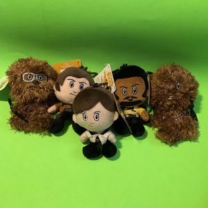 NWT Star Wars Solo Backpack Pal Hanger plushes Complete set w variant Chewbacca